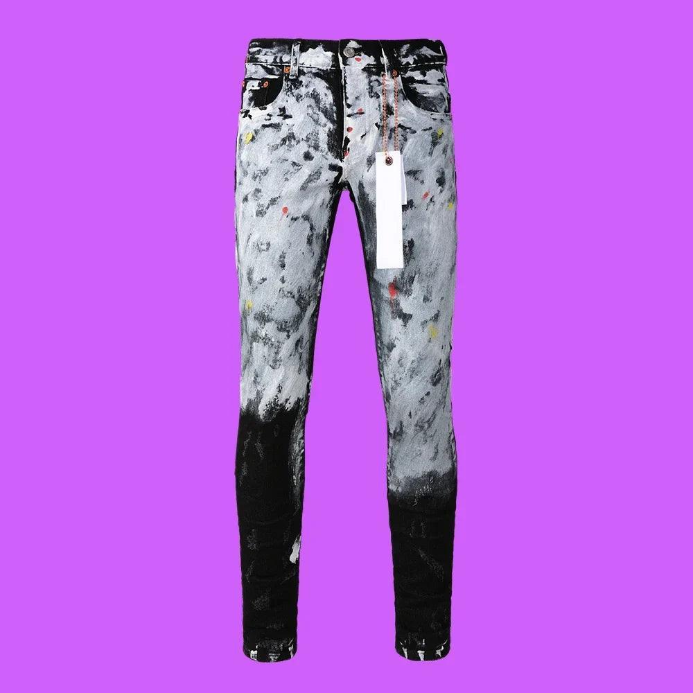 Premium Brand PRPL Roca Jeans Black Tag P004 - tntwear1