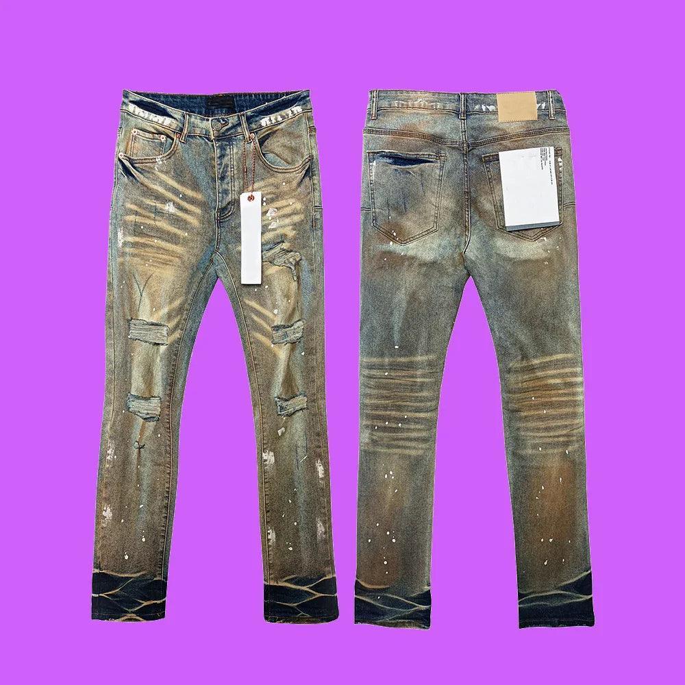 Premium Brand PRPL Roca Jeans Washed P0012 - tntwear1