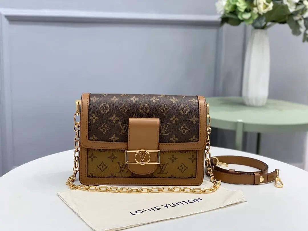 SO - New Fashion Women's Bags LUV DAUPHINE Nicolas Ghesquière Monogram Reverse A052 - tntwear1