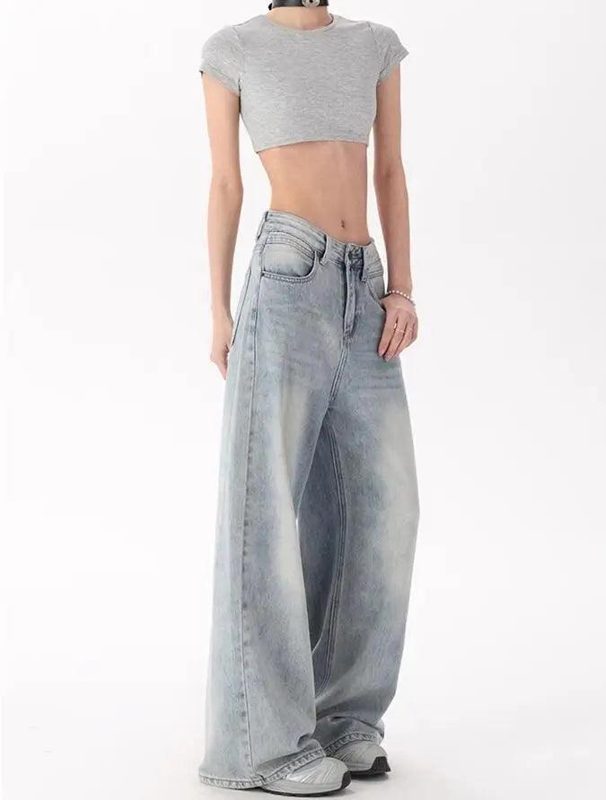 Women's Wide-leg Flares Jeans - tntwear1