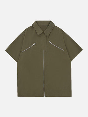 Sneakerland™ - Zip Patchwork Tee - tntwear1