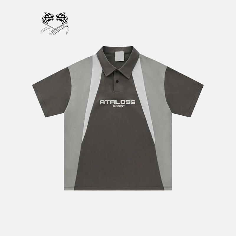 Vintage Polo Splicing Color T-shirt - tntwear1