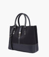 Black suede multi-compartment shoulder bag - tntwear1