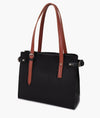 Black suede satchel tote bag - tntwear1