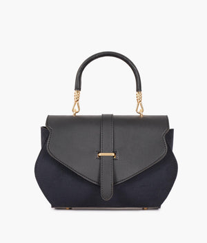 Black top-handle hexagon bag - tntwear1