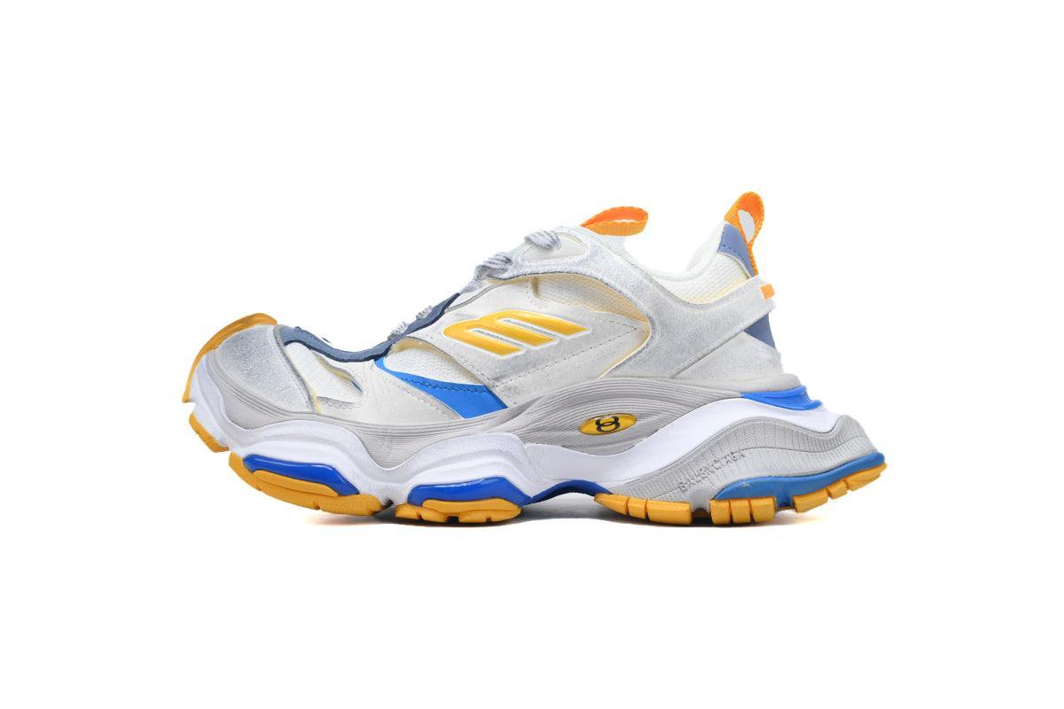 Custom BLCG White Blue Yellow Sneaker W2MV1 - tntwear1