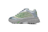 Custom LV Discovery Lace Up White Silver Green - tntwear1
