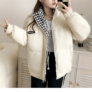 Artemis Checkered Puffer Jacket - tntwear1
