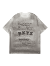 Tntwear American Retro Letter Print T-shirt