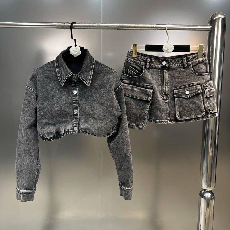 Moonlight Midi Denim Set - tntwear1