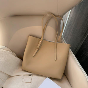 Large Capacity Leather Handbag