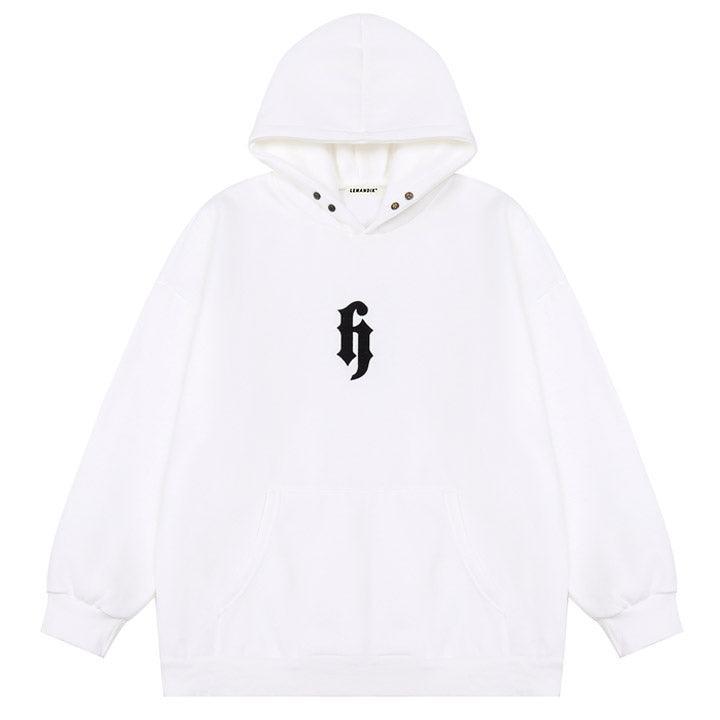 Tntwear® Solid Color Hoodie Embroidery H - tntwear1