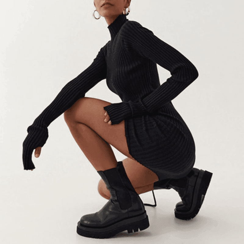 Elena Sweater Dress - tntwear1