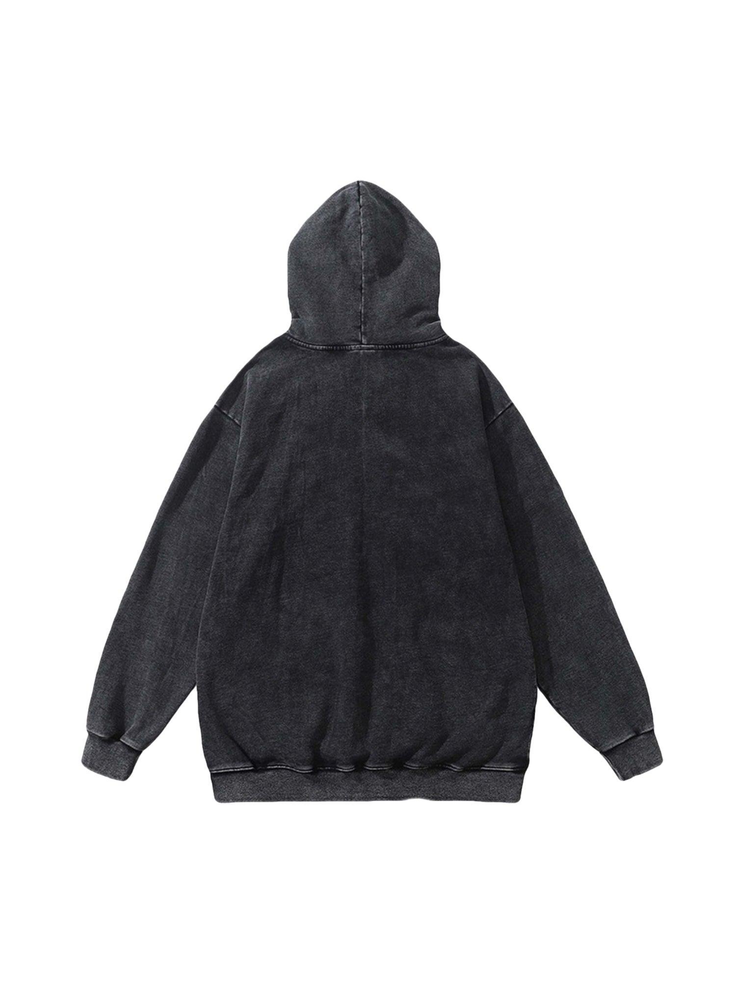 Tntwear Dark Series Doberman Print Hip-hop Vintage Hoodie - tntwear1