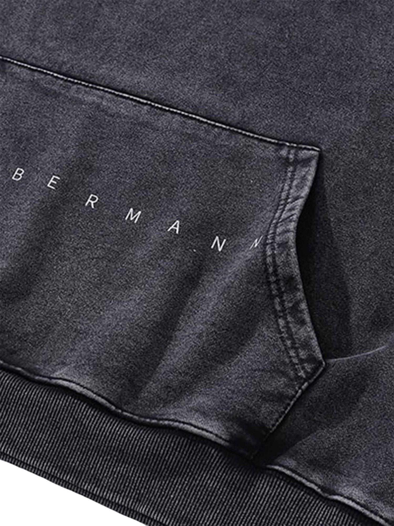Tntwear Dark Series Doberman Print Hip-hop Vintage Hoodie - tntwear1