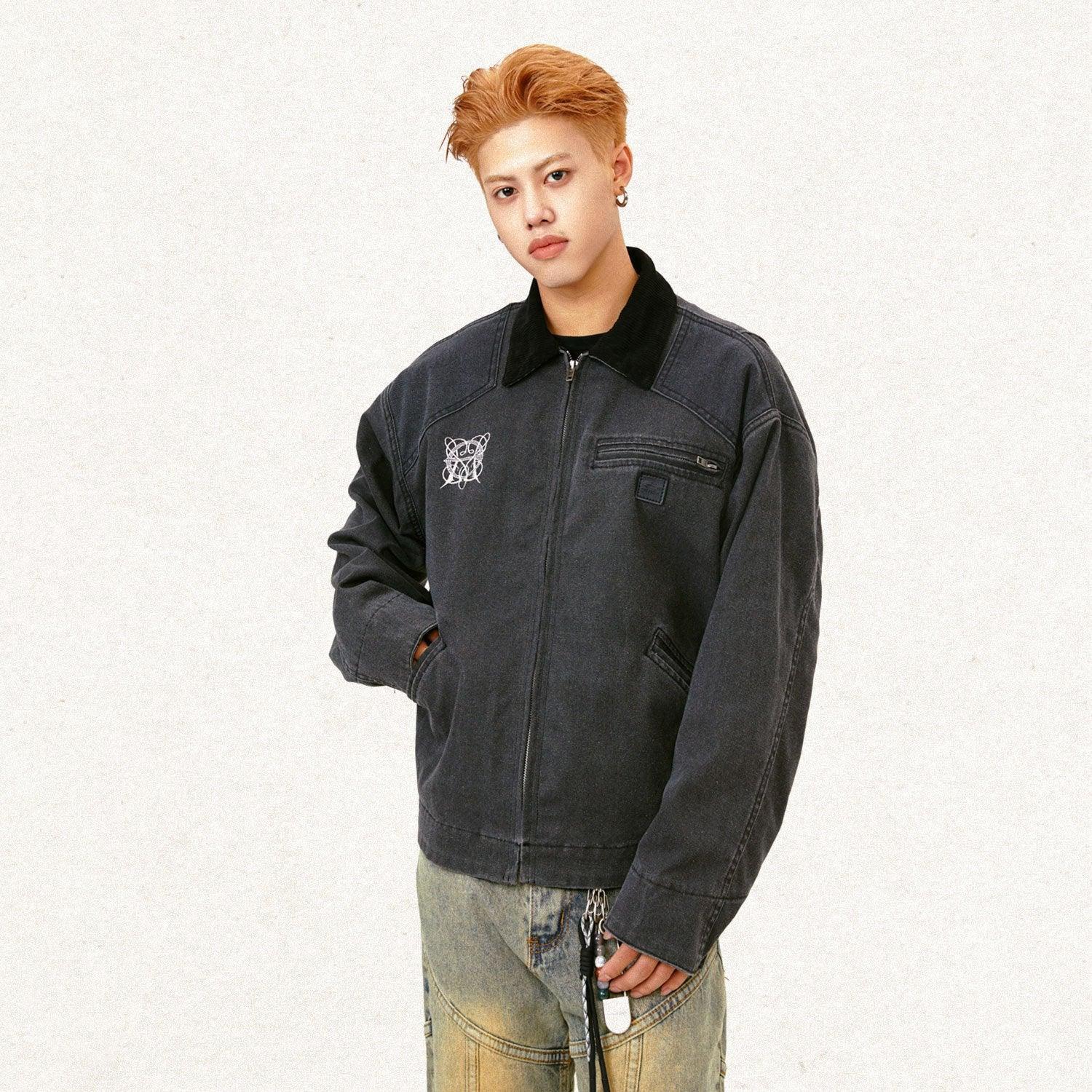Loose Retro Washed Jacket - tntwear1