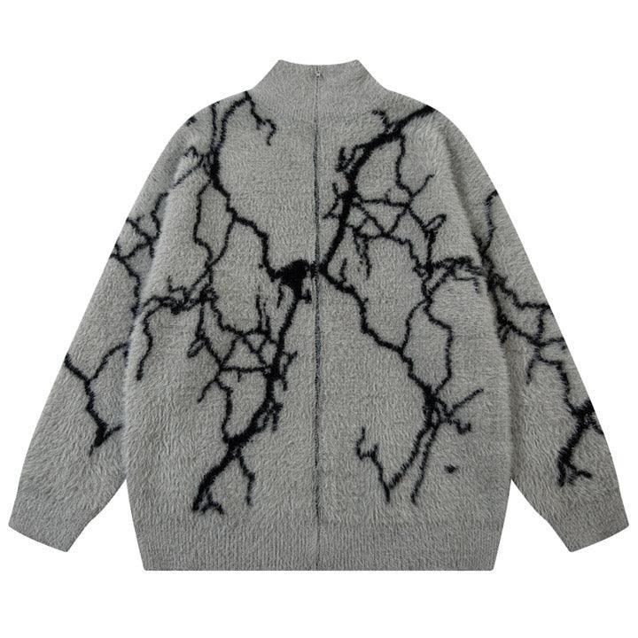 Tntwear® Faux Mink Knit Sweater Cardigan Lightning - tntwear1