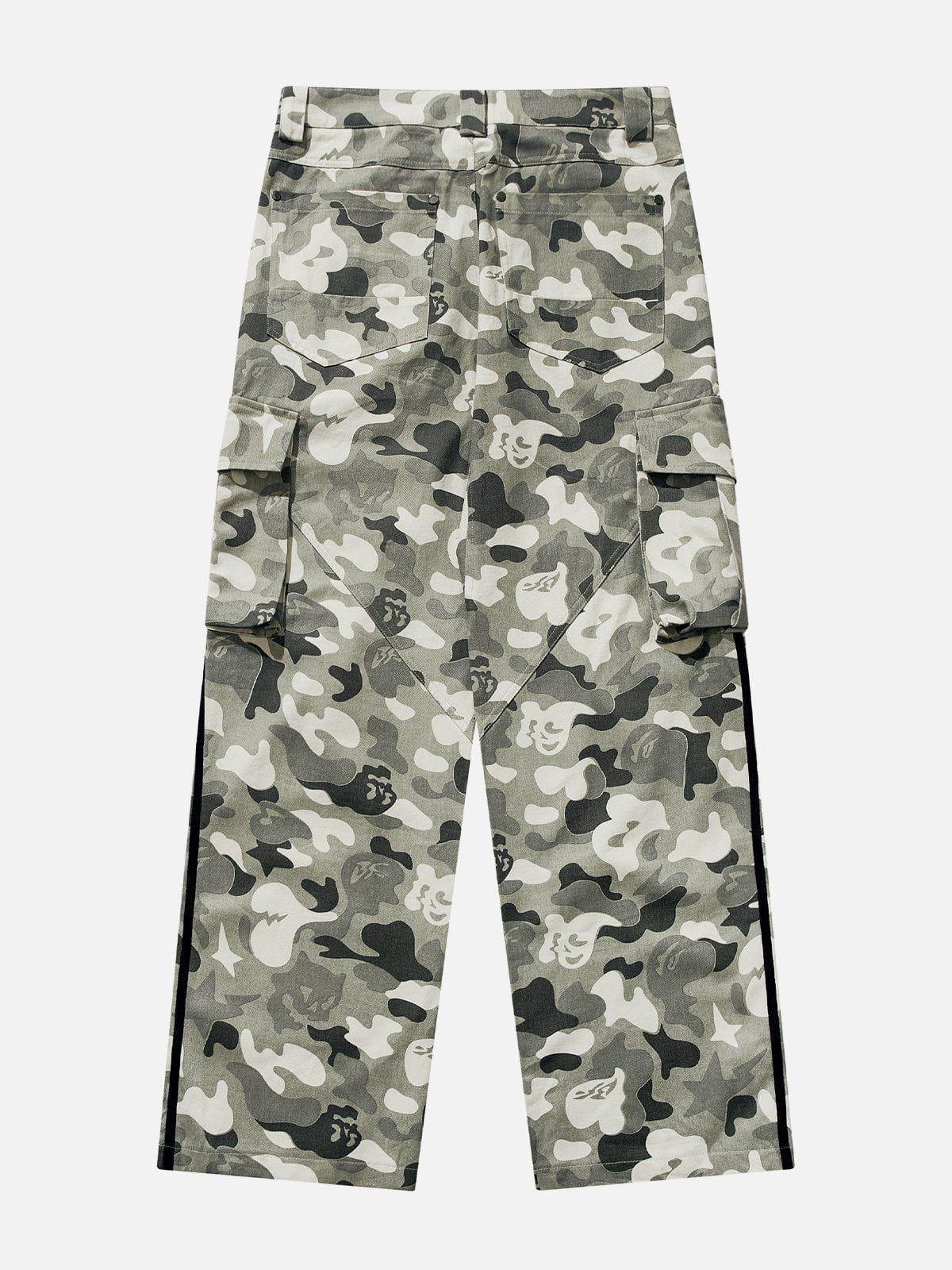Sneakerland® - Camouflage Multi-pocket Cargo Pants - tntwear1