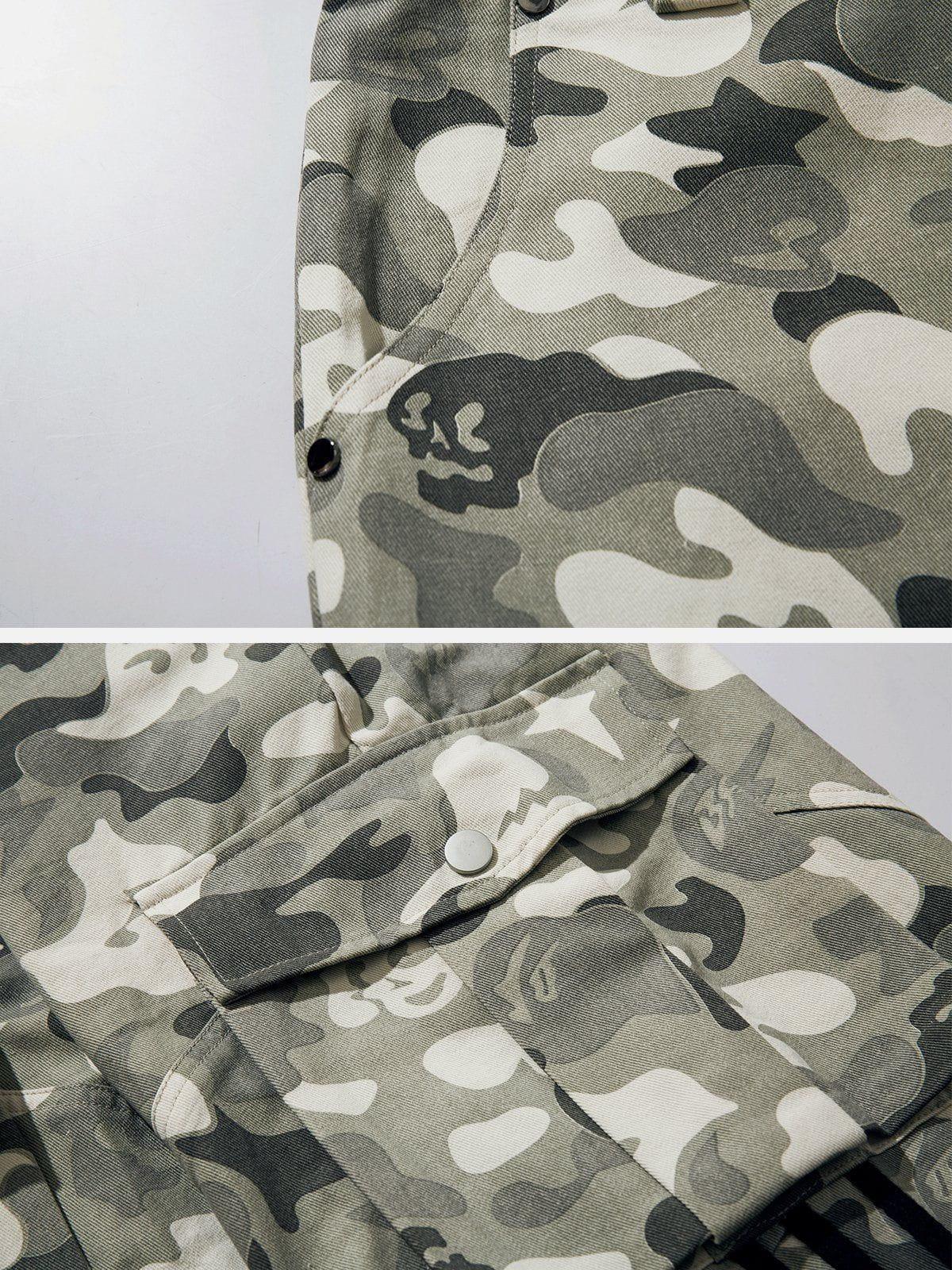 Sneakerland® - Camouflage Multi-pocket Cargo Pants - tntwear1