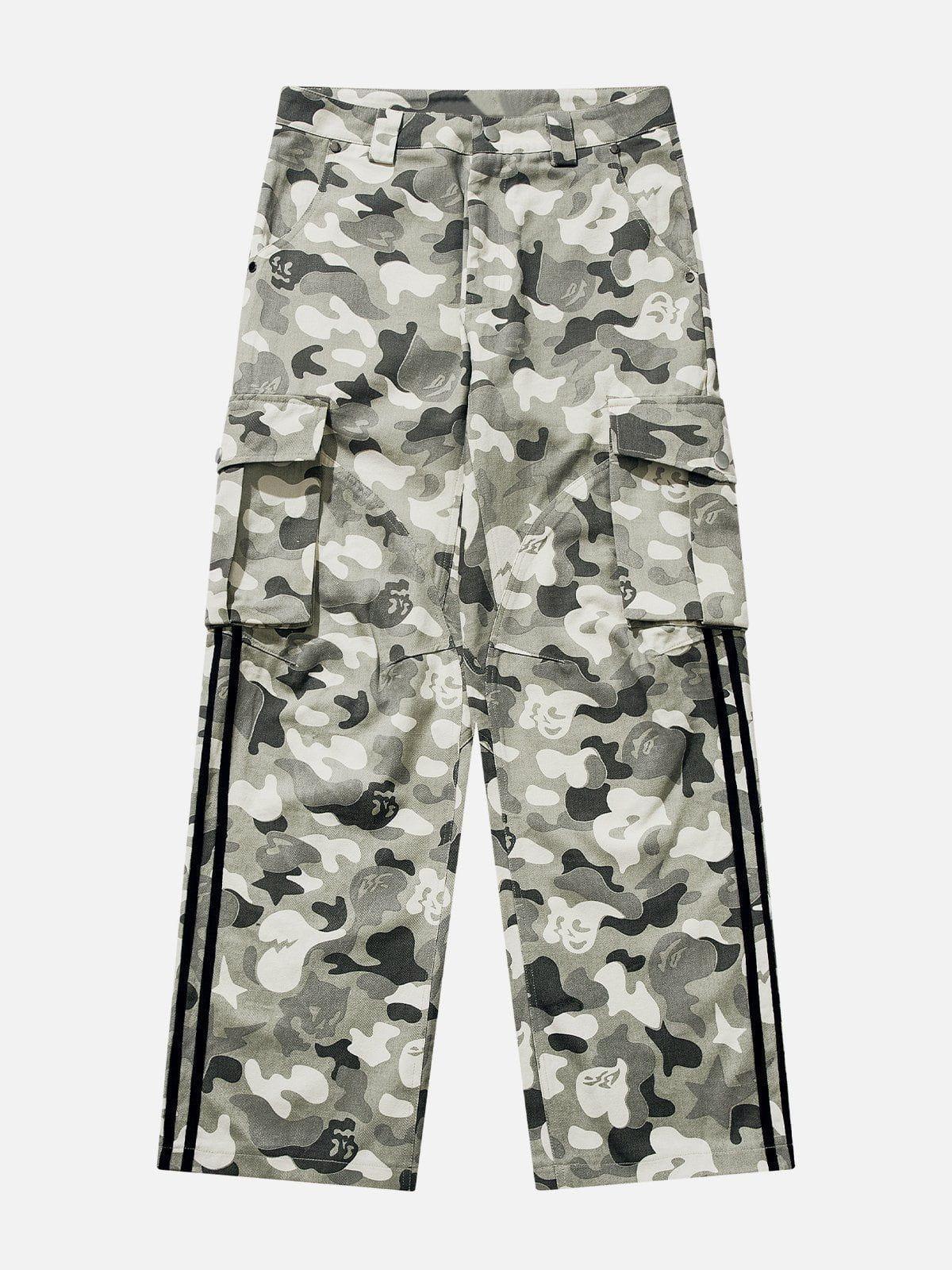 Sneakerland® - Camouflage Multi-pocket Cargo Pants - tntwear1