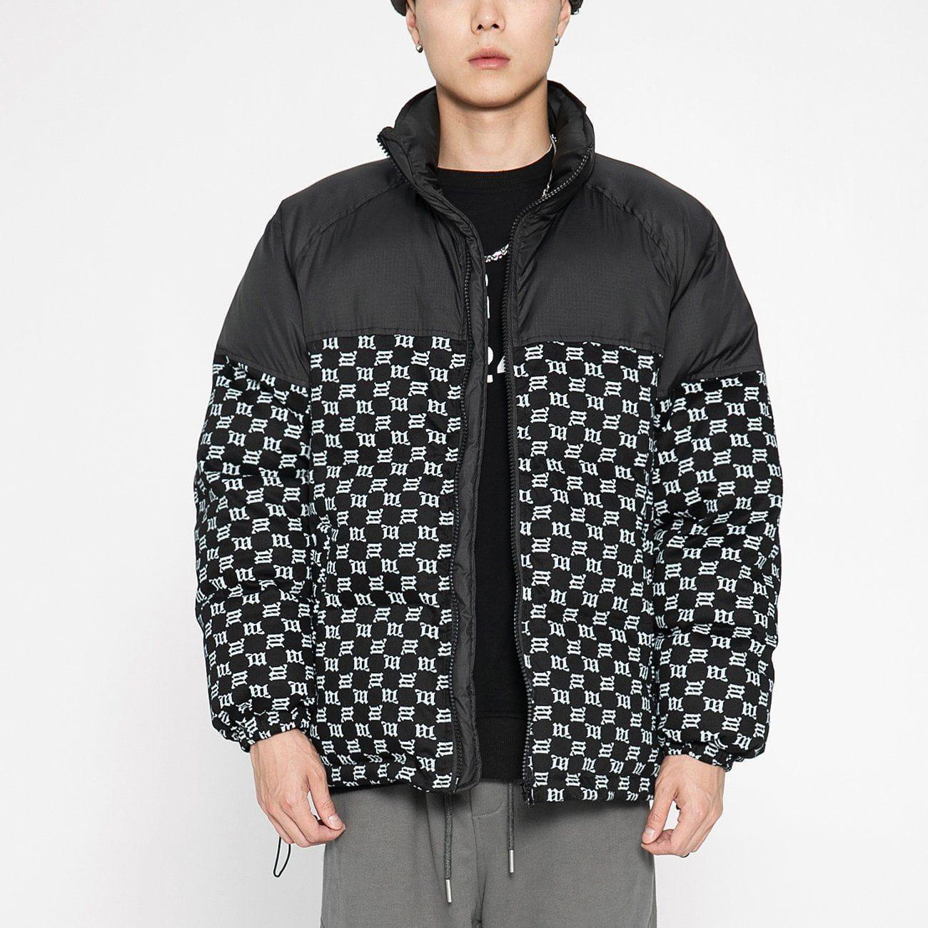Tntwear® - Color Block Check Winter Coat - tntwear1