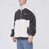 Tntwear® - Color Block Lambs Wool Stand Collar Varsity Jacket - tntwear1