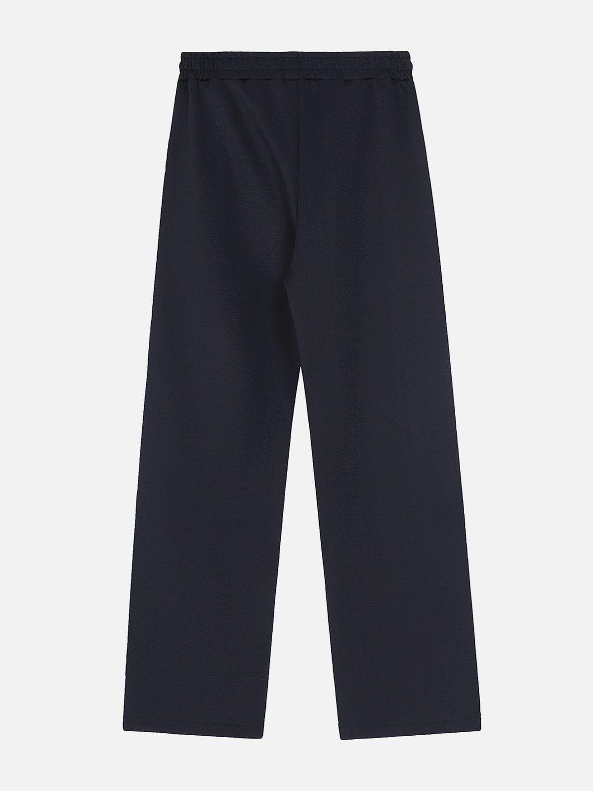 Tntwear® - Color Clash Zipper Drawstring Sweatpants - tntwear1