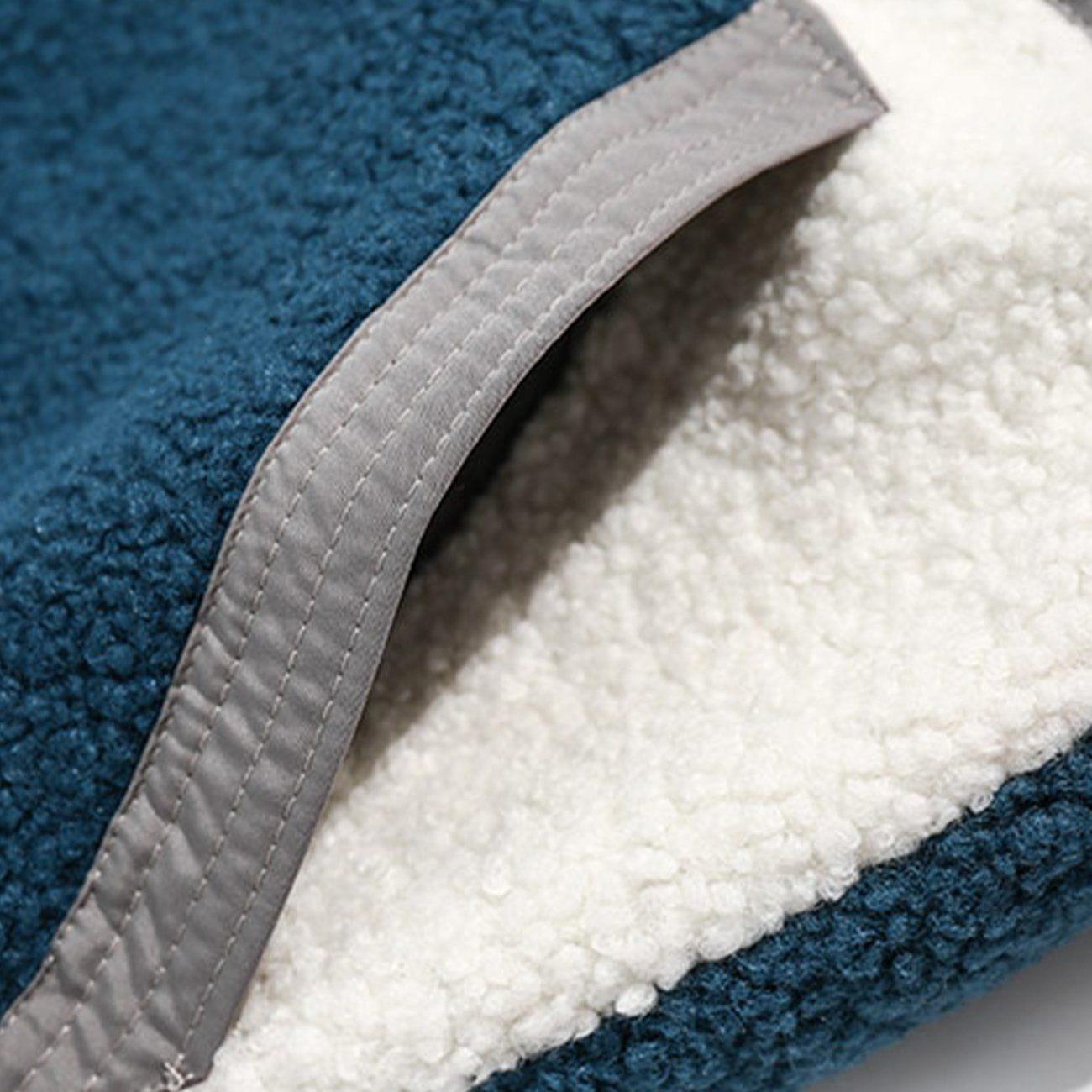 Tntwear® - Color Matching Patchwork Winter Coat - tntwear1