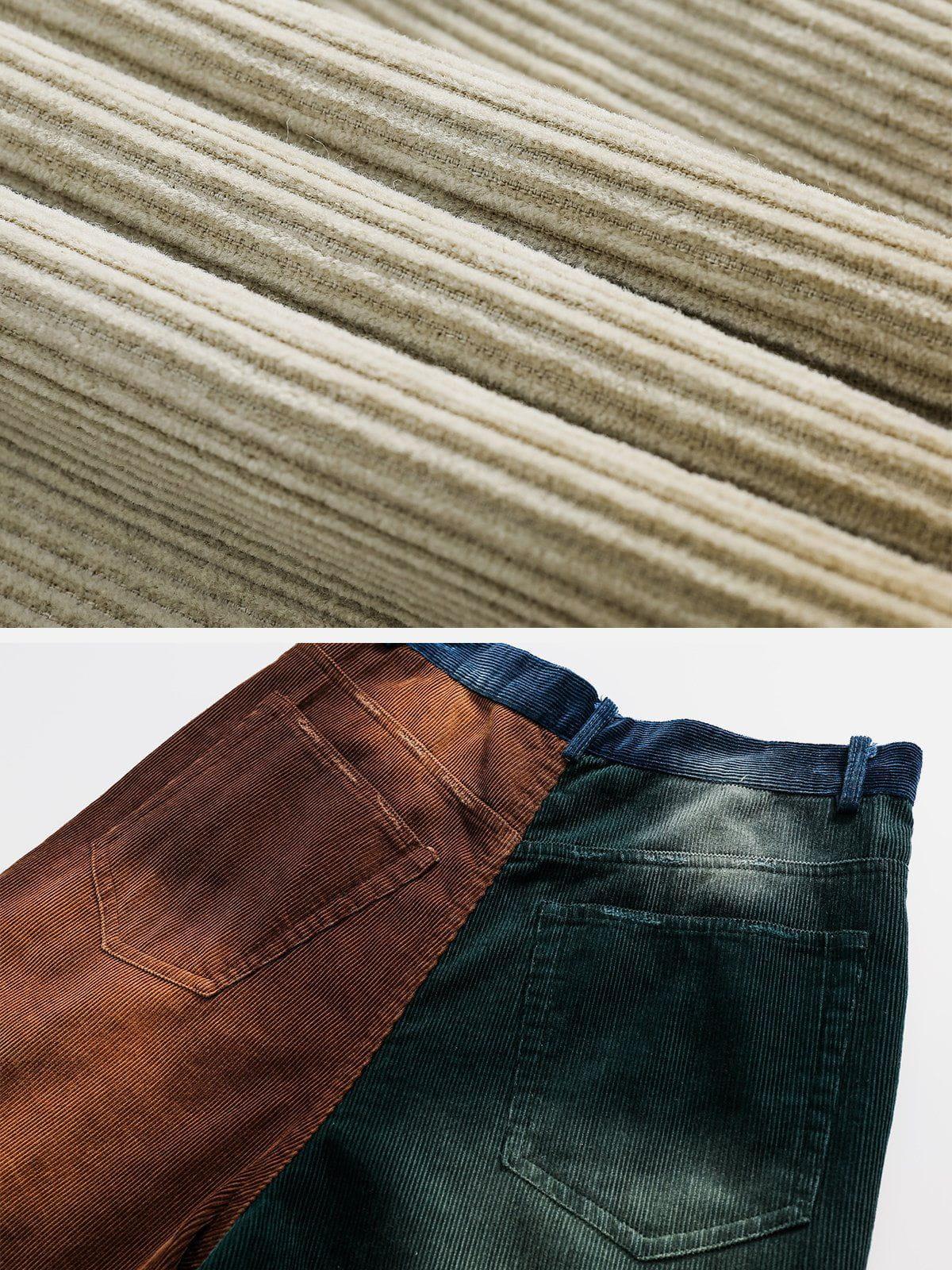 Tntwear® - Contrast Patchwork Jeans - tntwear1