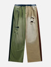 Tntwear® - Contrast Patchwork Jeans - tntwear1