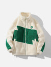 Tntwear® - Contrast Sherpa Winter Coat - tntwear1
