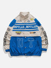 Tntwear® - Contrasting Embroidered Racing Jacket - tntwear1
