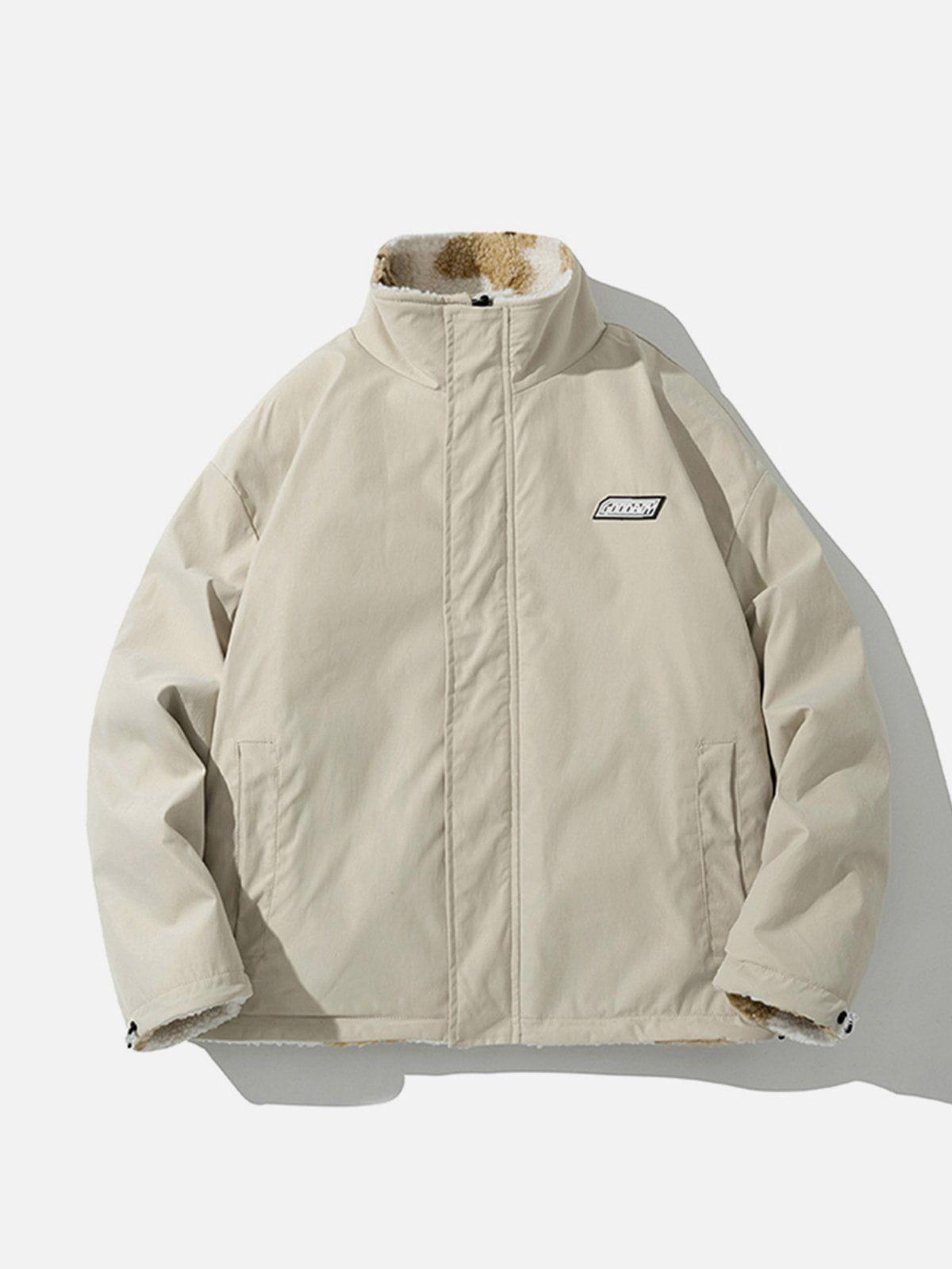 Tntwear® - Cute Bear Reversible Sherpa Coat - tntwear1