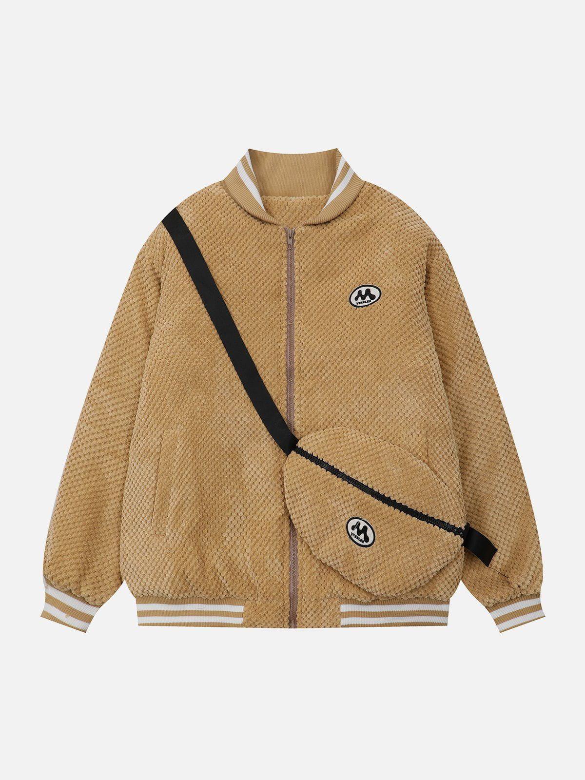 Tntwear® - Detachable Bag Waffles Winter Coat - tntwear1