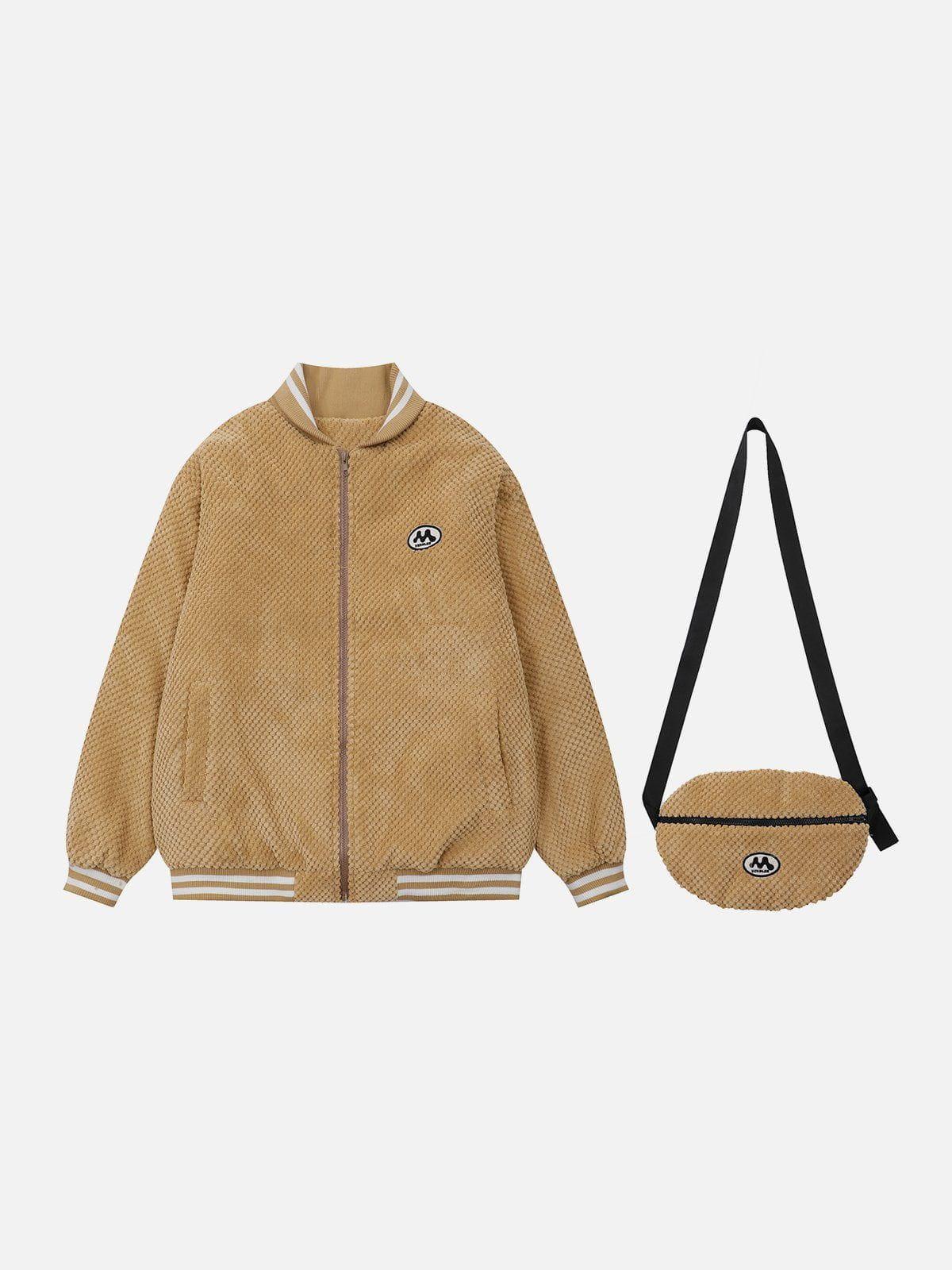 Tntwear® - Detachable Bag Waffles Winter Coat - tntwear1