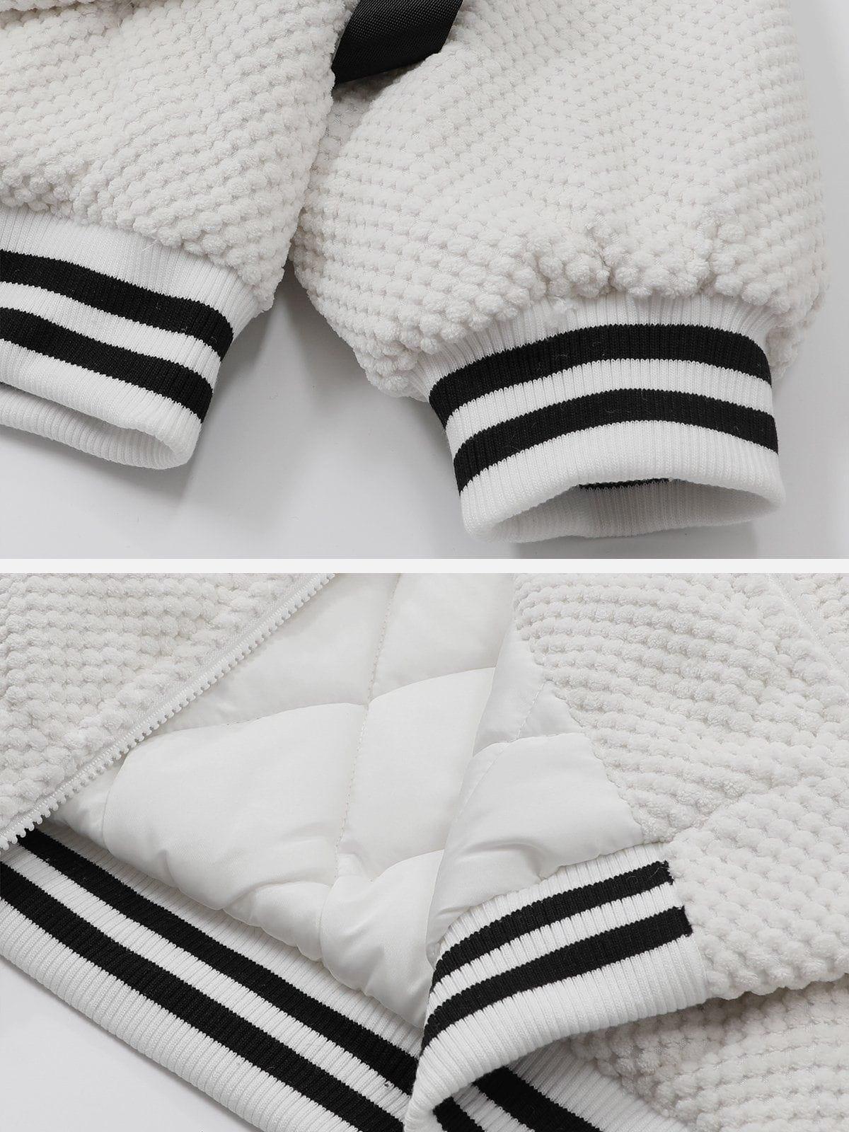 Tntwear® - Detachable Bag Waffles Winter Coat - tntwear1