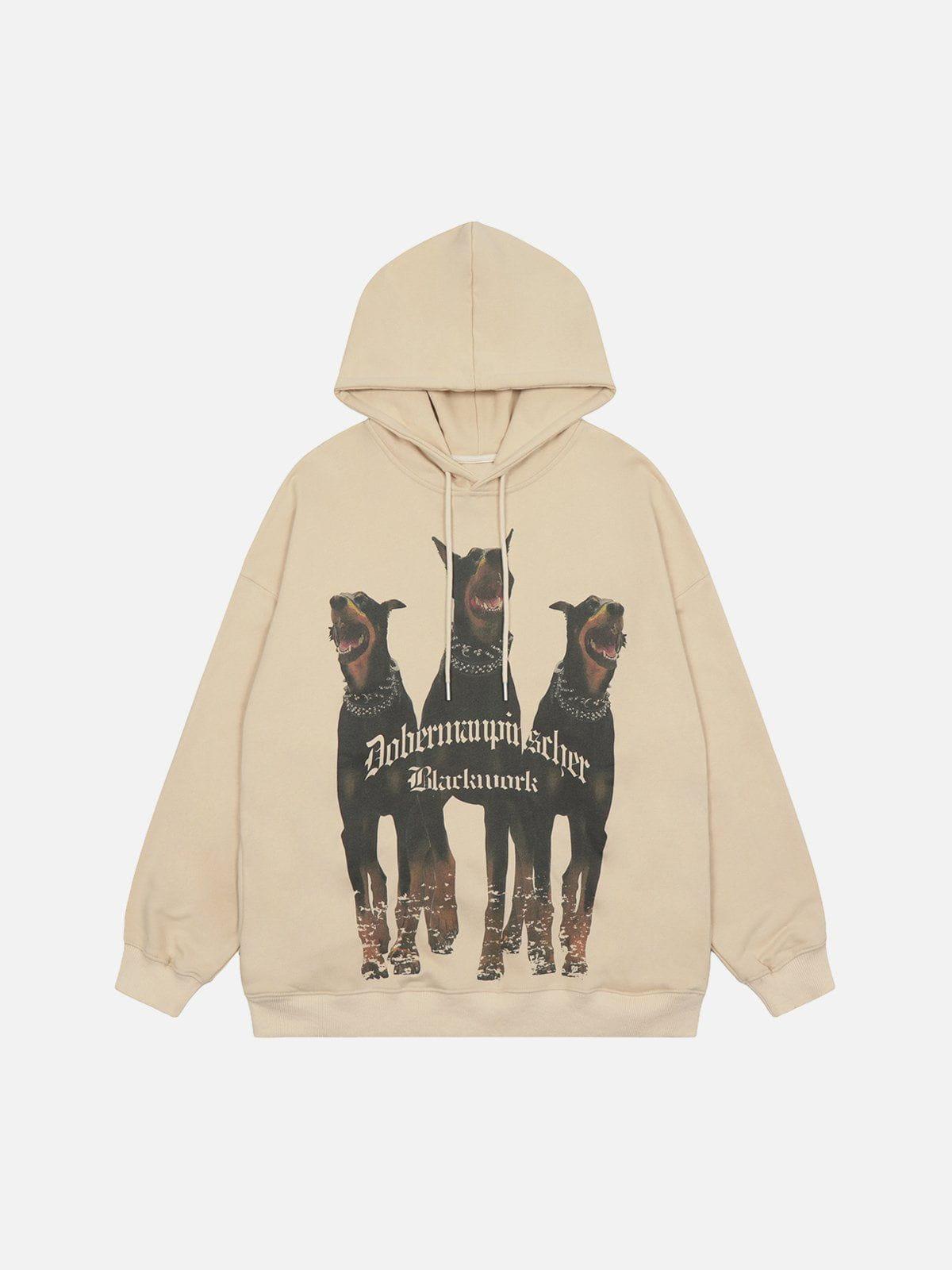 Tntwear® - Doberman Print Hoodie - tntwear1