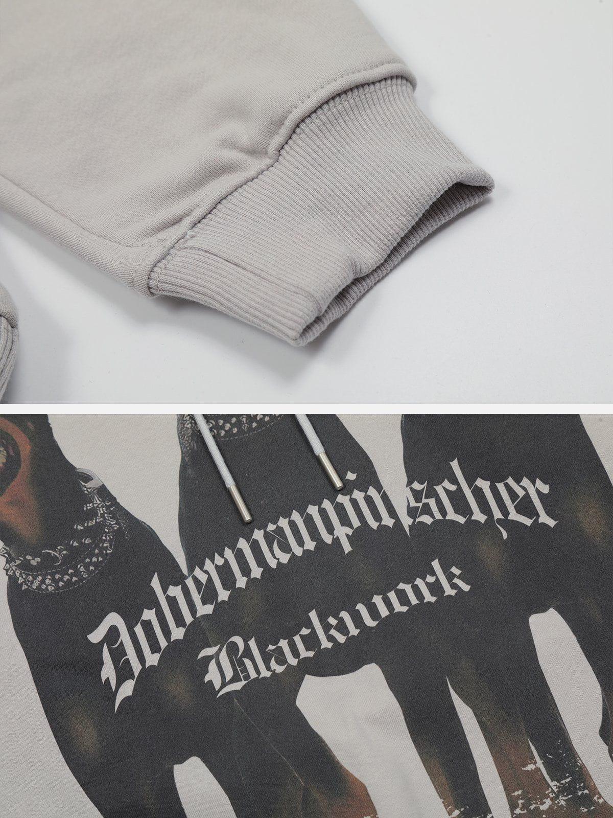 Tntwear® - Doberman Print Hoodie - tntwear1