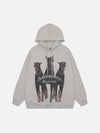 Tntwear® - Doberman Print Hoodie - tntwear1