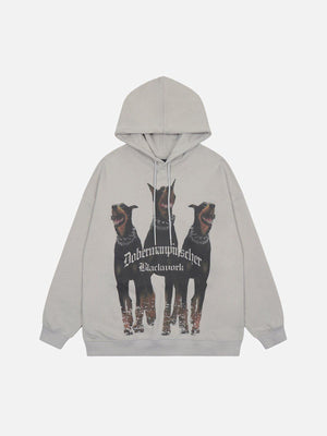Tntwear® - Doberman Print Hoodie - tntwear1