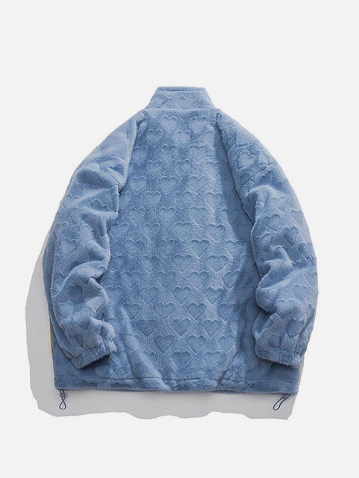 Tntwear® - Embossed Love Winter Coat - tntwear1