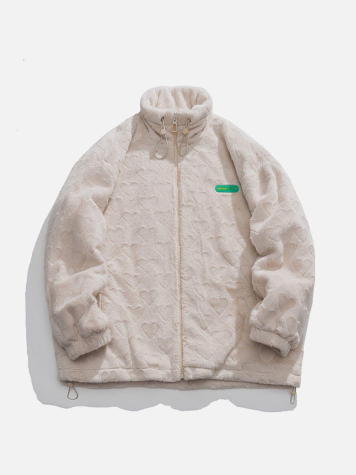 Tntwear® - Embossed Love Winter Coat - tntwear1
