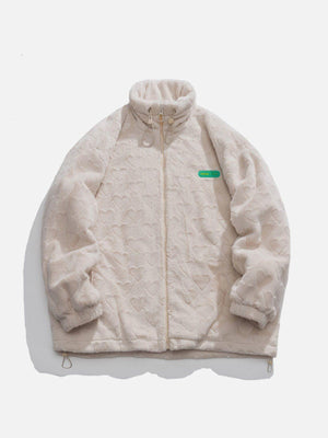 Tntwear® - Embossed Love Winter Coat - tntwear1