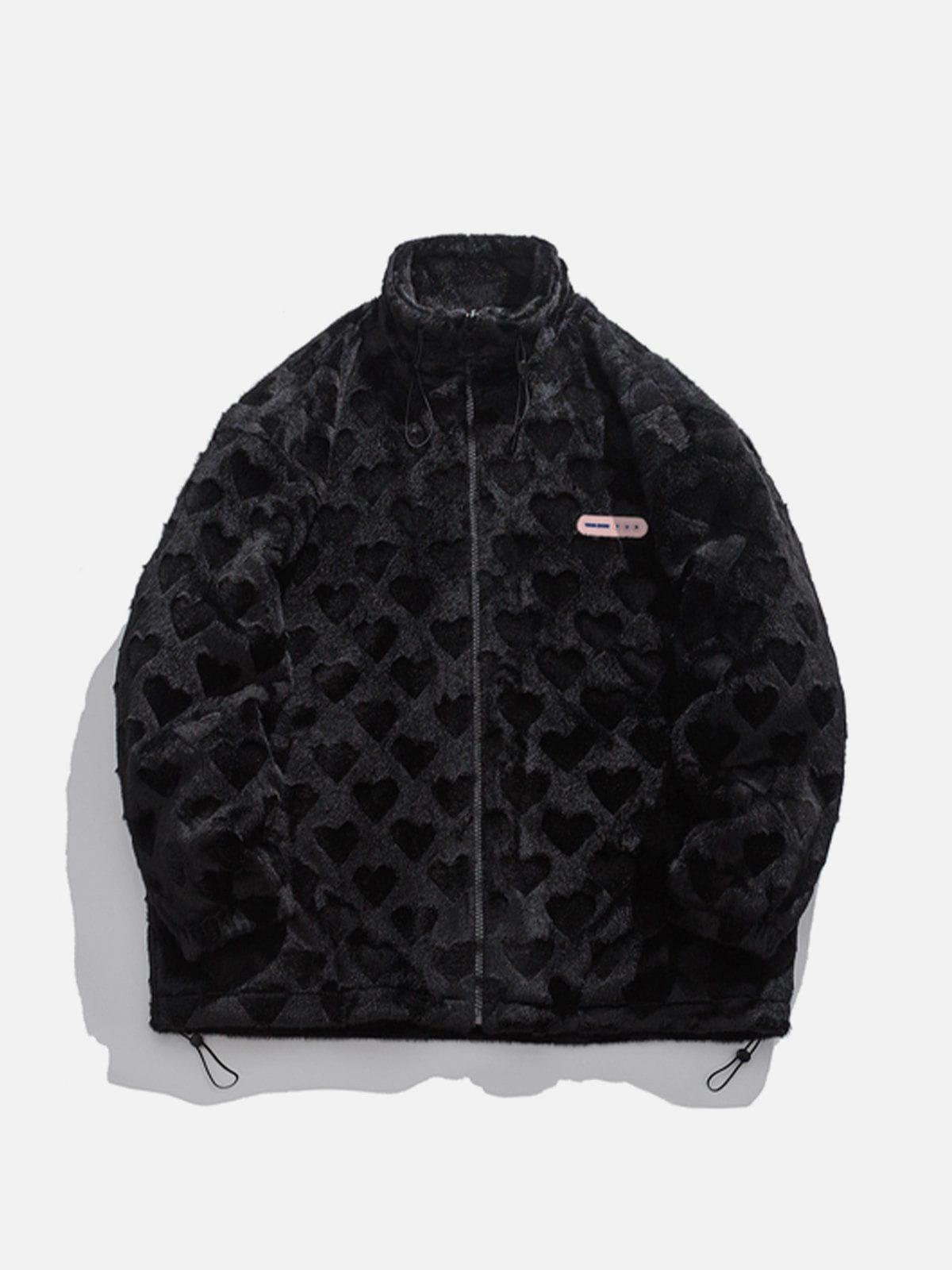 Tntwear® - Embossed Love Winter Coat - tntwear1
