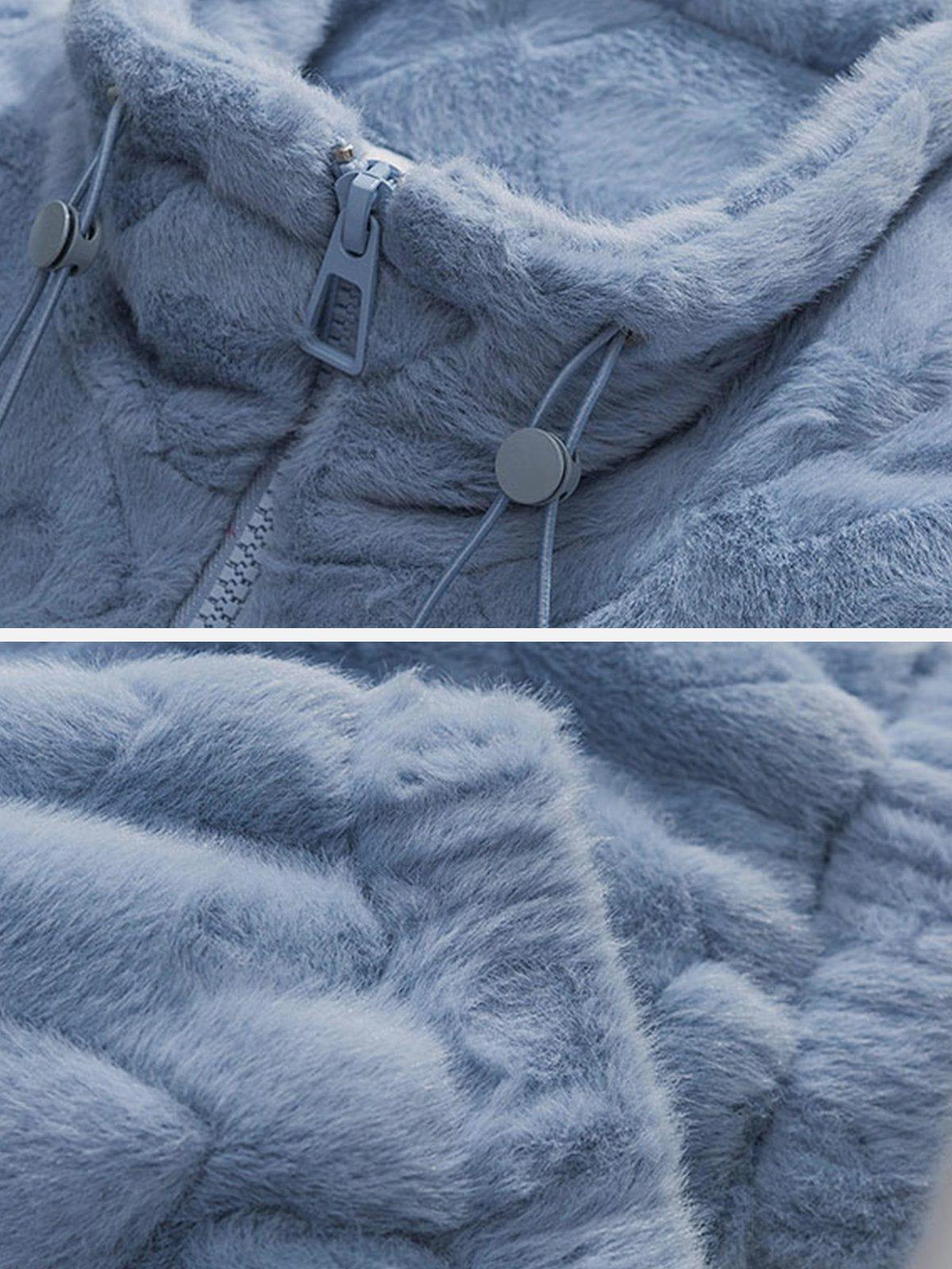 Tntwear® - Embossed Love Winter Coat - tntwear1