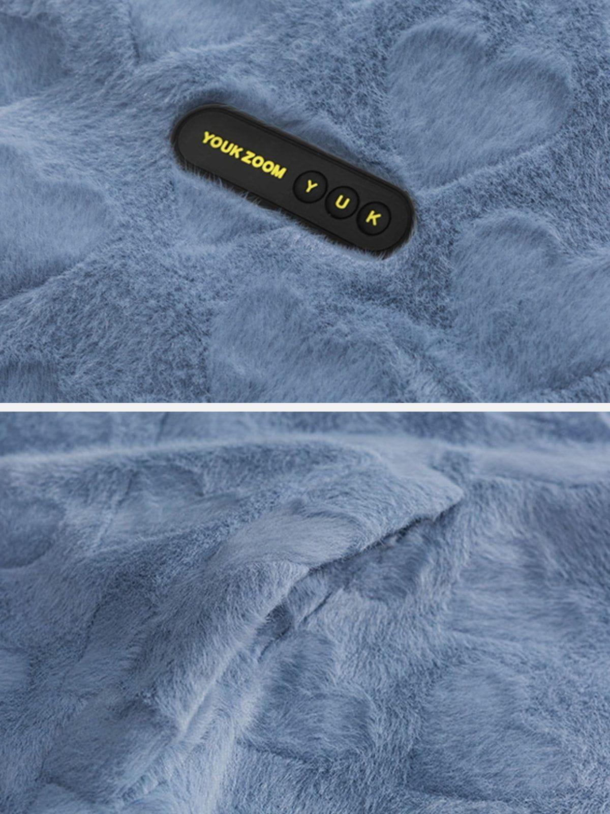 Tntwear® - Embossed Love Winter Coat - tntwear1