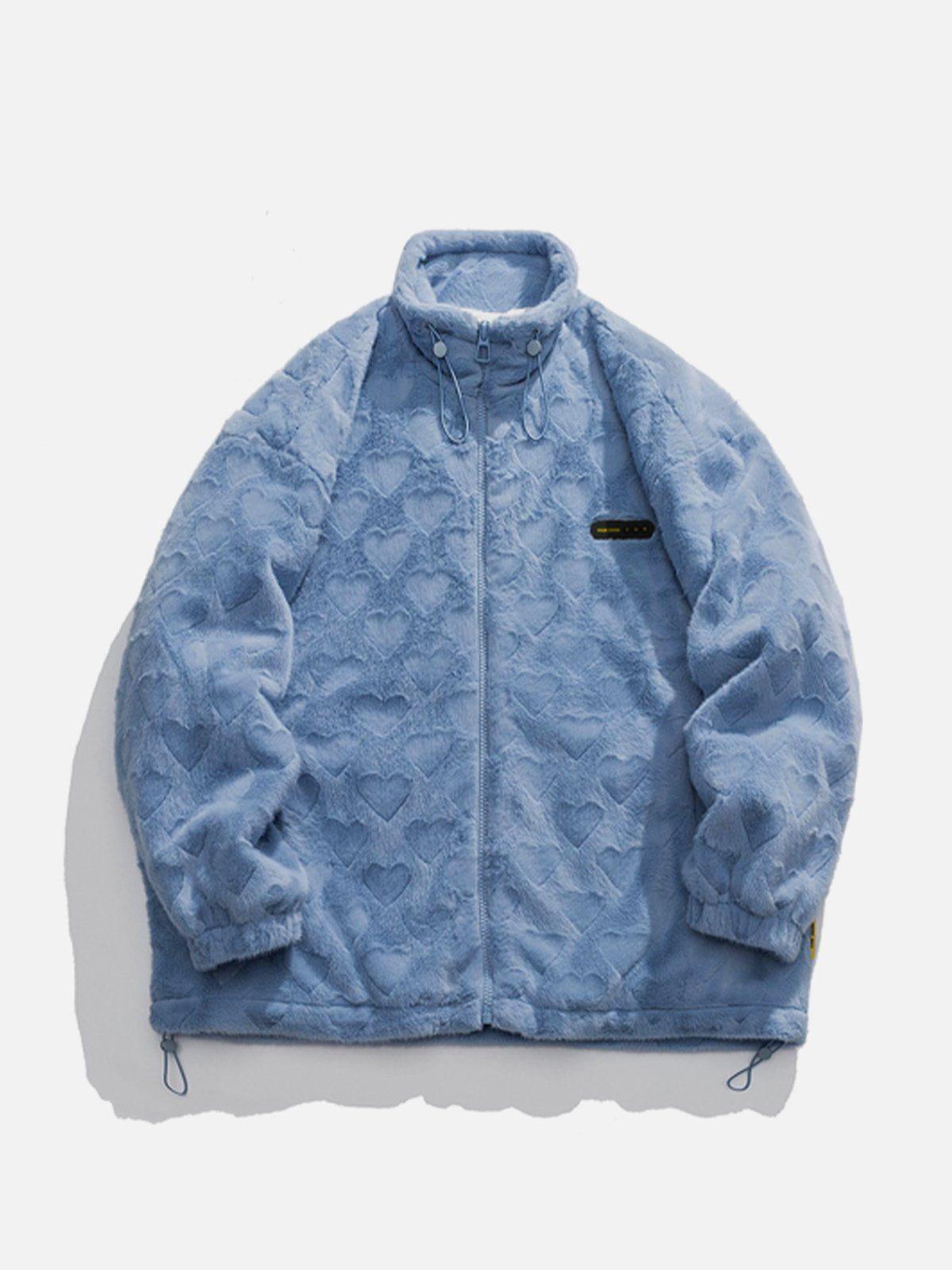 Tntwear® - Embossed Love Winter Coat - tntwear1