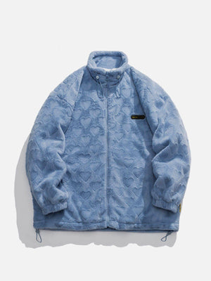 Tntwear® - Embossed Love Winter Coat - tntwear1