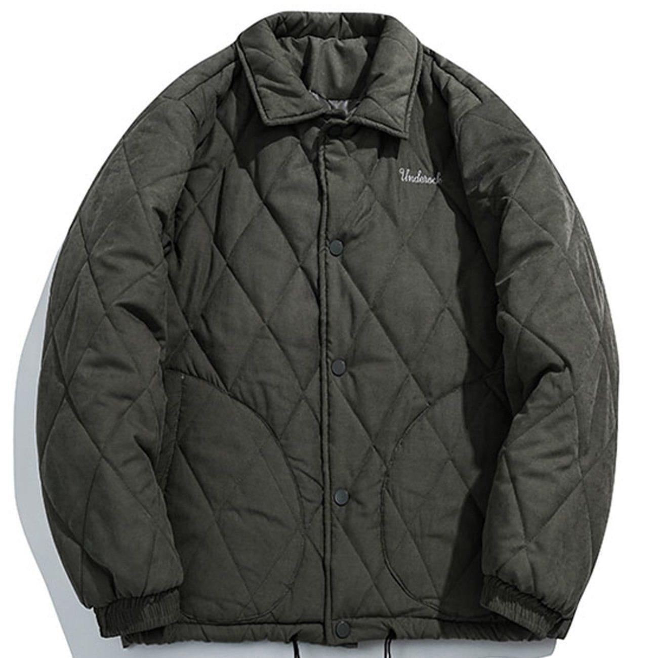 Tntwear® - Embroidered Letters Winter Coat - tntwear1