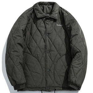 Tntwear® - Embroidered Letters Winter Coat - tntwear1